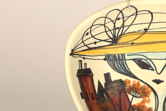 Ceramic wall plate, Laila Zink, Kupittaan Savi - Royal SiO2
