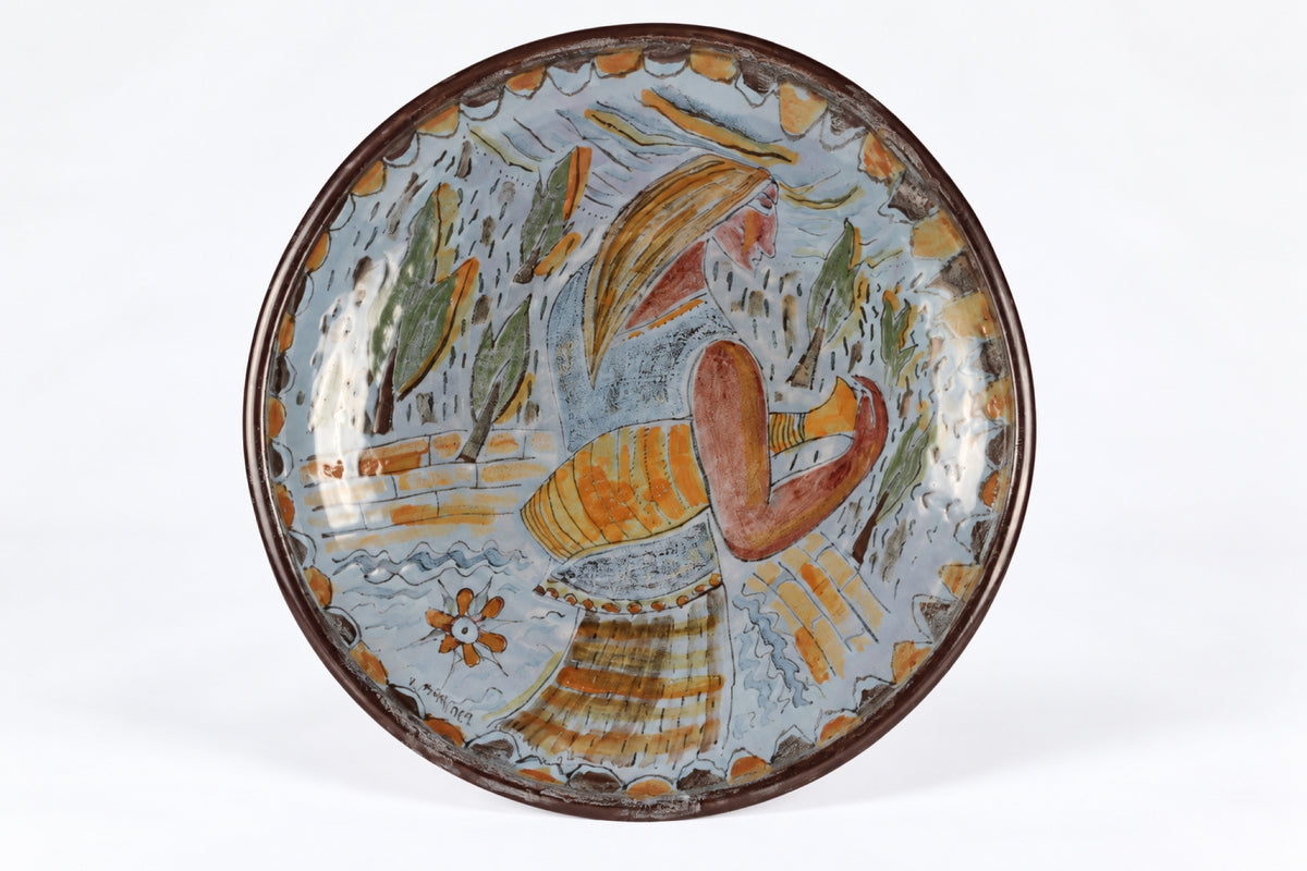 Ceramic wall plate, Viljo Mäkinen, Kupittaan Savi, ヴィルヨ・マキネン、クピッタン・サヴィ, 빌요 마키넨, 쿠피타안 사비 - Royal SiO2