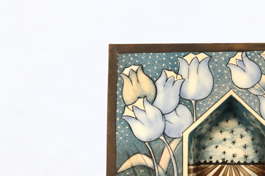 Sconce Siniset tulppaanit, Heljä Liukko-Sundström, Arabia, ヘルヤ・リュックコ=スンドストロム, アラビア, 헬랴 류코수ンド스트룀, 아라비아 - Royal SiO2