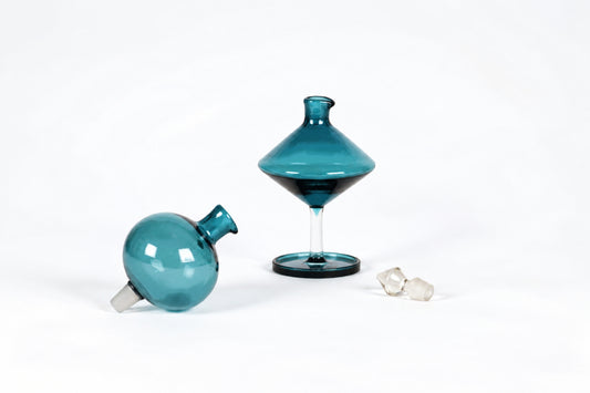 Oil and Vinegar Carafe 1730, Harlekiini, Nanny Still, Riihimäen Lasi, ナンニー・スティル、リーヒマエン・ラシ, 난니 스틸, 리히마엔 라시 - Royal SiO2