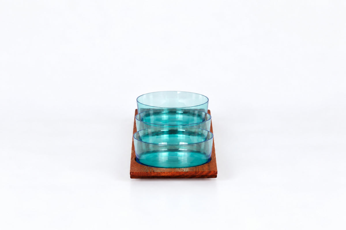 Bowls on Tray 1367, Saara Hopea, Nuutajärvi, サーラ・ホペア、ヌータヤルヴィ, 사라 호페아, 누우타야르비 - Royal SiO2