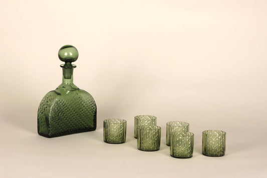 Carafe 1709 and Glass 1034, Flindari, Nanny Still, Riihimäen Lasi - Royal SiO2