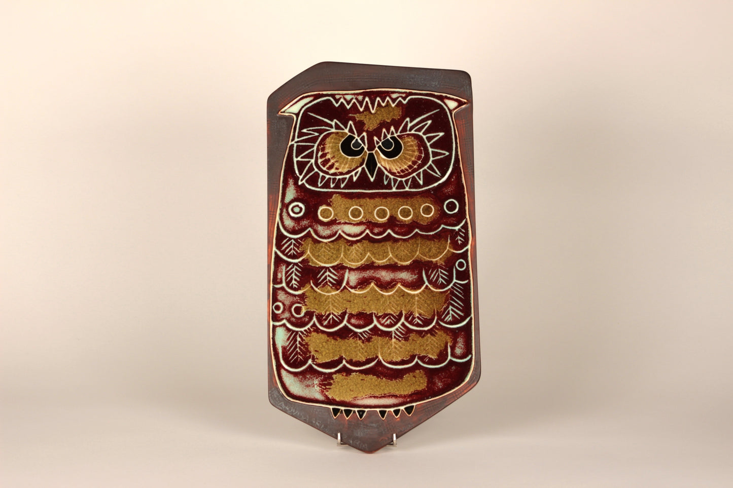 Ceramic wall plate, AH, Annikki Hovisaari, Arabia