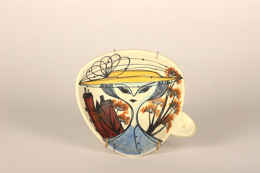Ceramic wall plate, Laila Zink, Kupittaan Savi - Royal SiO2
