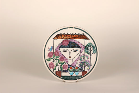 Ceramic wall plate, Laila Zink, Kupittaan Savi - Royal SiO2