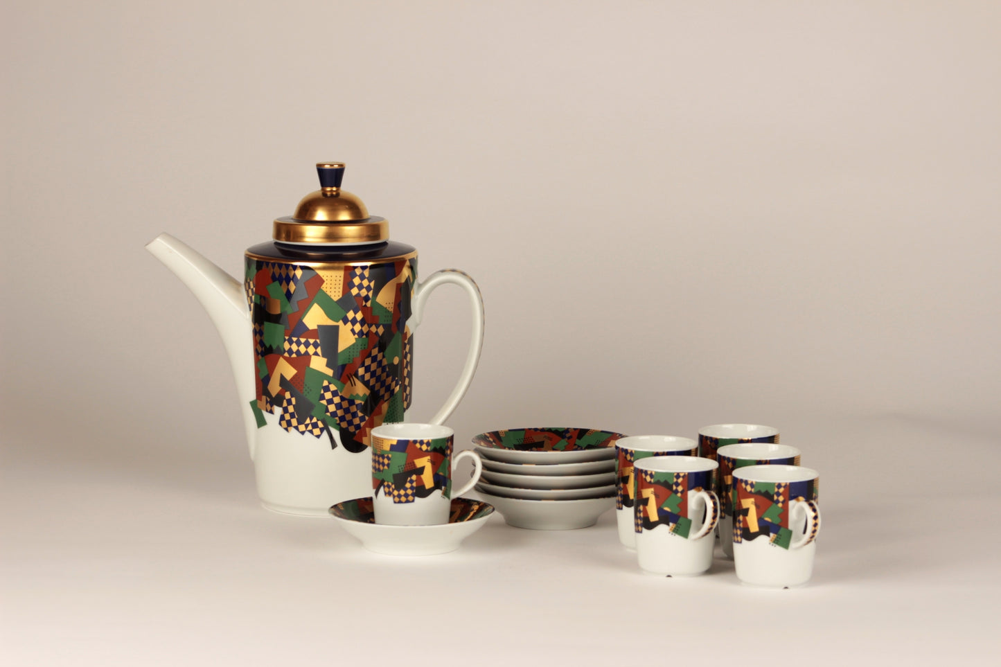 Coffee pot and Coffee cup, Festivo, Heikki Orvola, Rörstrand