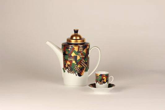 Coffee pot and Coffee cup, Festivo, Heikki Orvola, Rörstrand