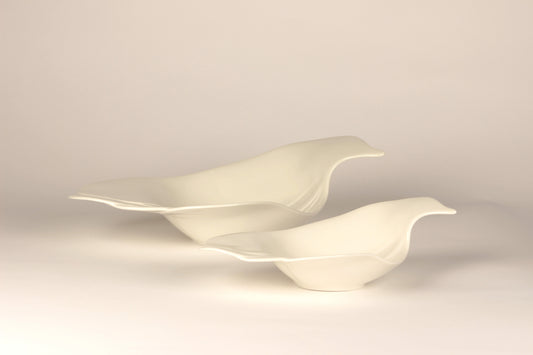 Serving bowls, Lintu, Pro Arte, Heljä Liukko-Sundström, Arabia - Royal SiO2