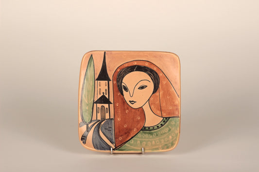 Ceramic wall plate, Laila Zink, Kupittaan Savi - Royal SiO2