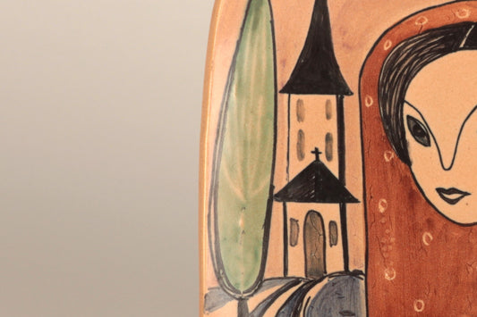 Ceramic wall plate, Laila Zink, Kupittaan Savi - Royal SiO2