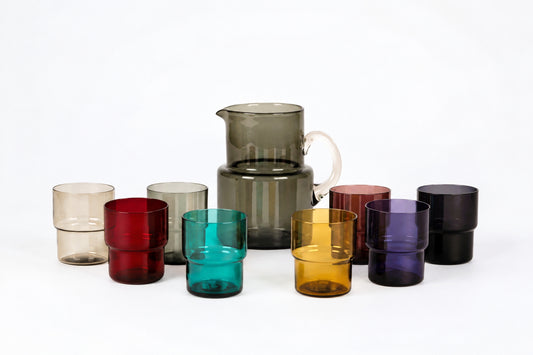 Pitcher 1618 and Glass 1718, Pinottava, Saara Hopea, Nuutajärvi, サーラ・ホペア、ヌータヤルヴィ, 사라 호페아, 누우타야르비 - Royal SiO2