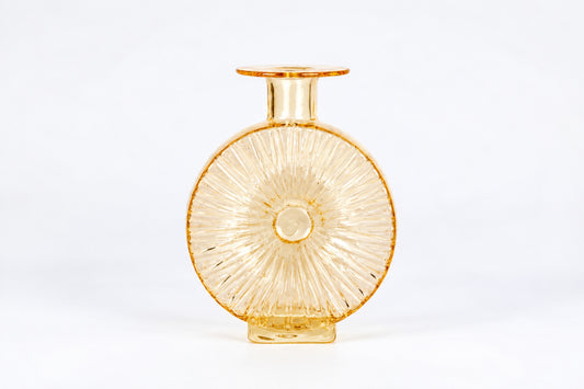 Decorative bottle 1394, Aurinkopullo, 3/4, Aurinko, Helena Tynell, Riihimäen Lasi, ヘレナ・ティネル, リーヒマエン・ラシ, 헬레나 티넬, 리히매엔 라시 - Royal SiO2