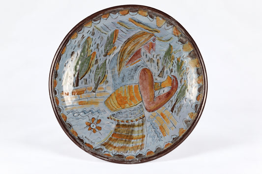 Ceramic wall plate, Viljo Mäkinen, Kupittaan Savi, ヴィルヨ・マキネン、クピッタン・サヴィ, 빌요 마키넨, 쿠피타안 사비 - Royal SiO2