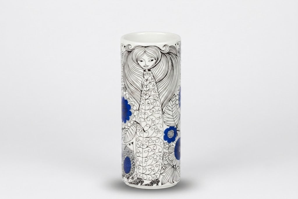 Vase 398-3, Pastoraali, Esteri Tomula, Arabia, エステリ・トムラ, アウリンコ, アラビア, 에스테리 토물라, 아우린코, 아라비아 - Royal SiO2