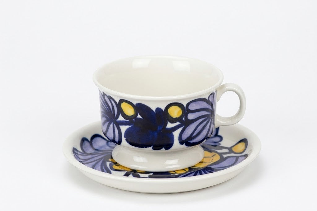 Teacup and Saucer ND, Nuppu, Raija Uosikkinen, Arabia, ライヤ・ウオシッキネン, アラビア, 라이야 우오시키넨, 아라비아 - Royal SiO2