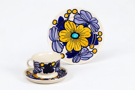 Teacup and Saucer ND, Nuppu, Raija Uosikkinen, Arabia, ライヤ・ウオシッキネン, アラビア, 라이야 우오시키넨, 아라비아 - Royal SiO2