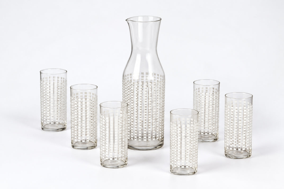 Carafe and Glass, Tikapuut, Helena Tynell, Riihimäen Lasi, ヘレナ・ティネル, リーヒマエン・ラシ, 헬레나 티넬, 리히매엔 라시 - Royal SiO2