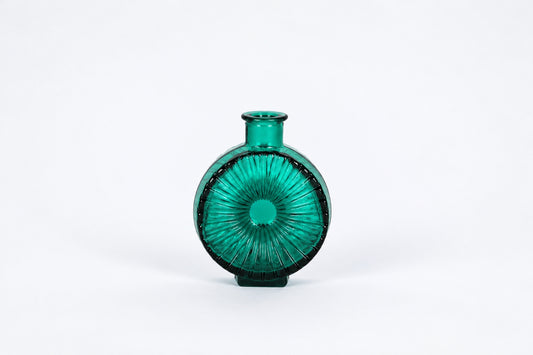 Decorative bottle 1394, Aurinkopullo, 1/4, Aurinko, Helena Tynell, Riihimäen Lasi, ヘレナ・ティネル, リーヒマエン・ラシ, 헬레나 티넬, 리히매엔 라시 - Royal SiO2