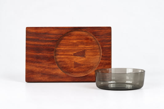 Bowl on Tray 1367, Saara Hopea, Nuutajärvi, サーラ・ホペア、ヌータヤルヴィ, 사라 호페아, 누우타야르비 - Royal