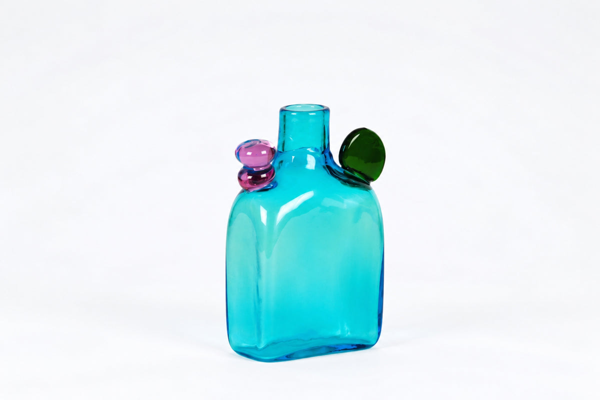Decorative bottle N526, Pampula, Oiva Toikka, Nuutajärvi, オイバ・トイッカ, ヌータヤルヴィ, 오이바 토이카, 누우타야르비 - Royal SiO2
