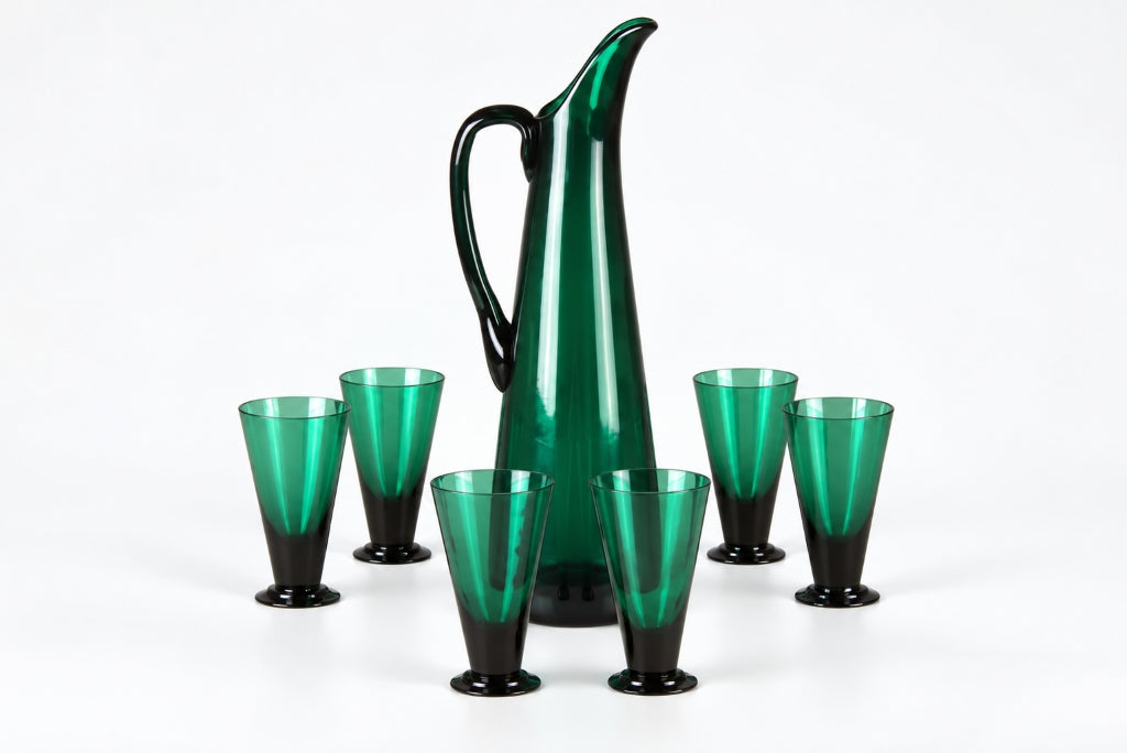 Pitcher and Glass, T/335, Nanny Still, Riihimäen Lasi, ナンニー・スティル、リーヒマエン・ラシ, 난니 스틸, 리히마엔 라시 - Royal SiO2