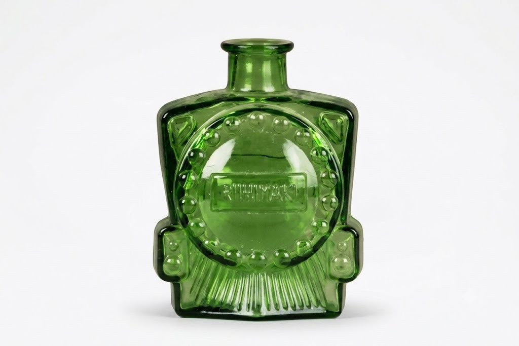 Decorative bottle, Veturipullo, Erkkitapio Siiroinen, Riihimäen Lasi - Royal SiO2