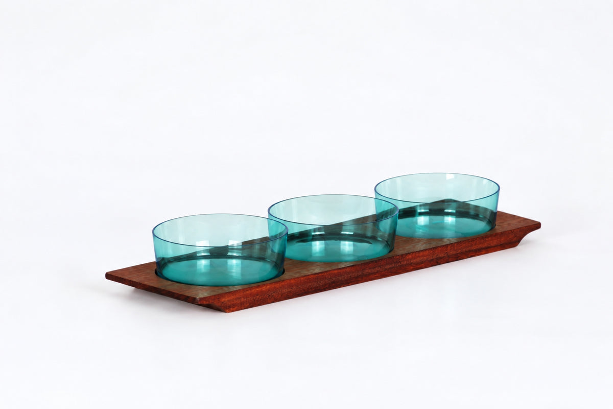 Bowls on Tray 1367, Saara Hopea, Nuutajärvi, サーラ・ホペア、ヌータヤルヴィ, 사라 호페아, 누우타야르비 - Royal SiO2