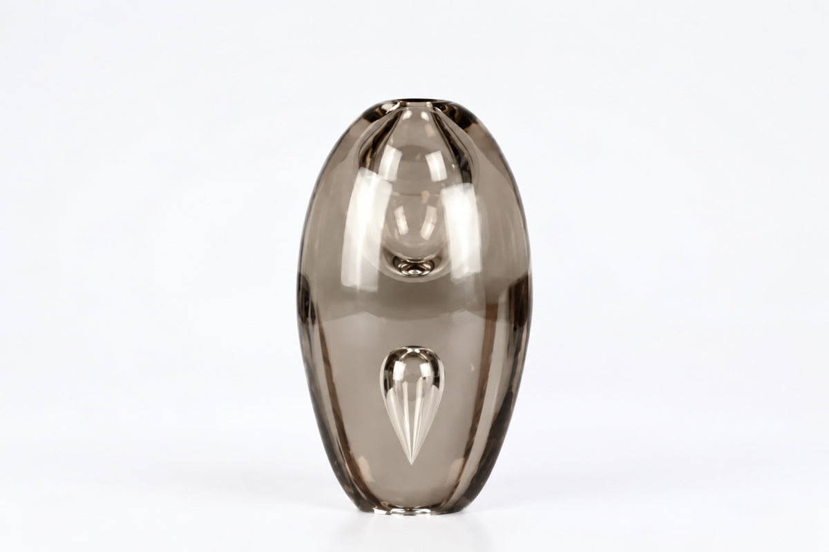 Glass sculpture 3573, Kyynel, Timo Sarpaneva, Iittala, ティモ・サルパネヴァ、イッタラ, 티모 사르파네바, 이딸라 - Royal SiO2