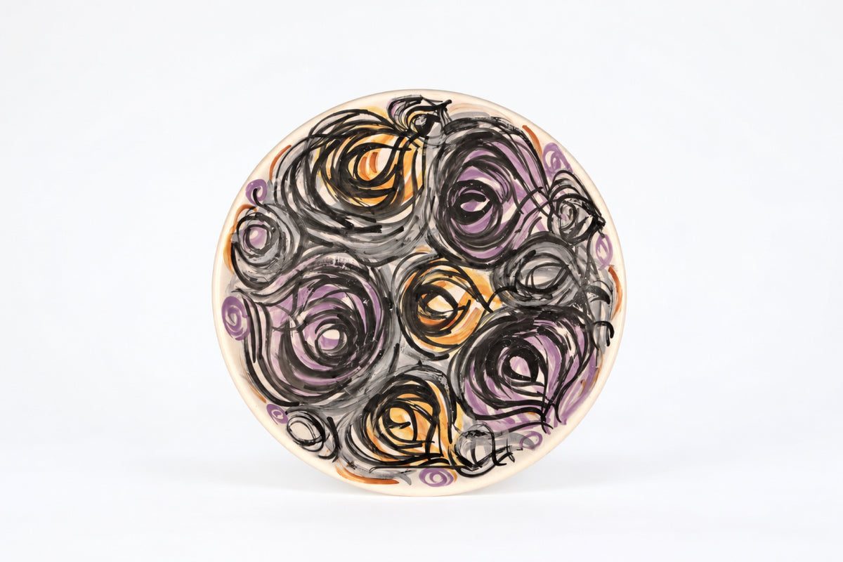 Ceramic wall plate, Laila Zink, Kupittaan Savi, ライラ・ツィンク、クピッタン・サヴィ, 라일라 징크, 쿠피타안 사비 - Royal SiO2