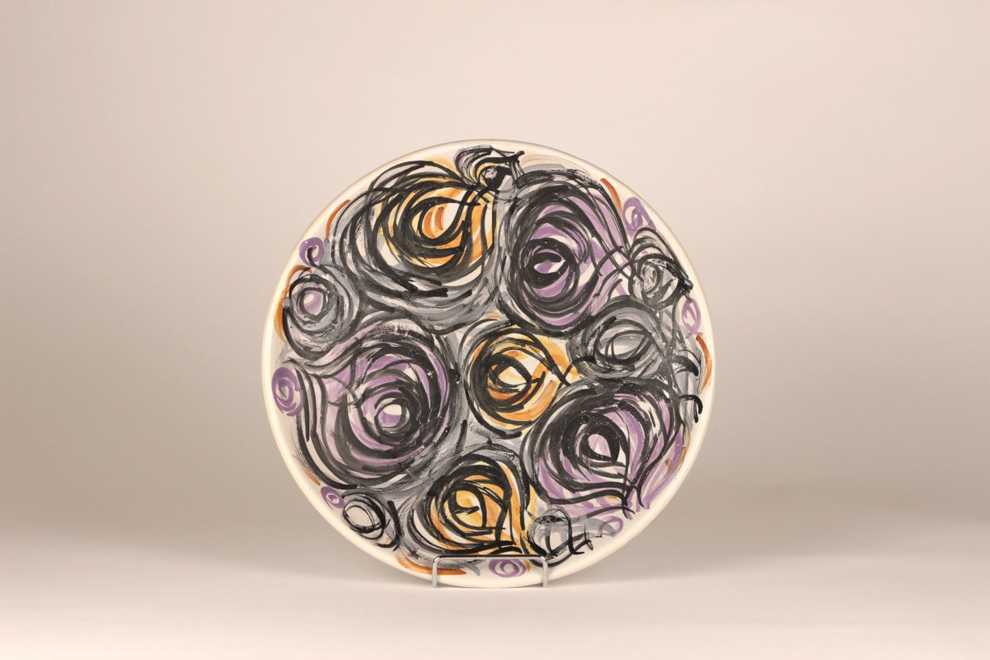 Ceramic wall plate, Laila Zink, Kupittaan Savi