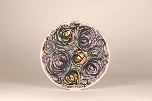 Ceramic wall plate, Laila Zink, Kupittaan Savi