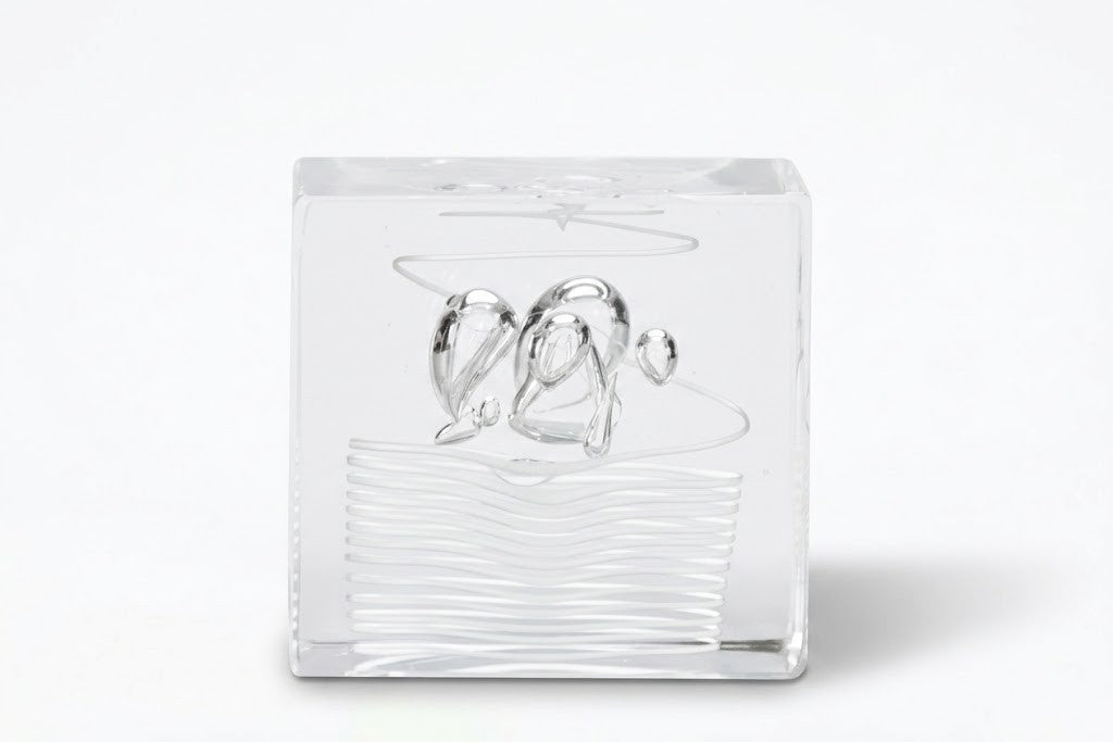 Annual Cube 1987, Cubes by Toikka, Oiva Toikka, Nuutajärvi - Royal SiO2